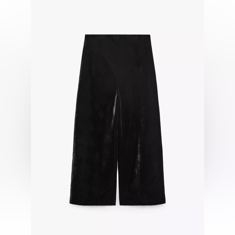 Zara Black Wide-Leg Pants